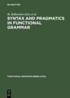 Buchcover Syntax and Pragmatics in Functional Grammar