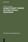 Buchcover Constituent Order in Functional Grammar