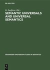 Buchcover Semantic Universals and Universal Semantics
