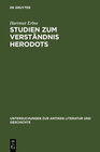 Buchcover Studien zum Verständnis Herodots