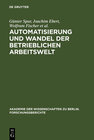 Buchcover Automatisierung und Wandel der betrieblichen Arbeitswelt