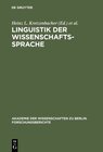 Buchcover Linguistik der Wissenschaftssprache