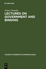 Buchcover Lectures on Government and Binding