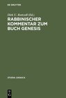 Buchcover Rabbinischer Kommentar zum Buch Genesis