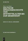 Buchcover Peter von Polenz: Deutsche Sprachgeschichte vom Spätmittelalter bis zur Gegenwart / 19. und 20. Jahrhundert