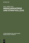 Buchcover Menschenwürde und Strafvollzug