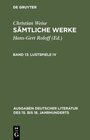 Buchcover Christian Weise: Sämtliche Werke / Lustspiele IV