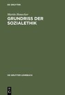 Buchcover Grundriss der Sozialethik