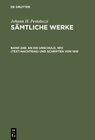 Buchcover Johann H. Pestalozzi: Sämtliche Werke. Kritische Ausgabe / An die Unschuld, 1815 (Text-Nachtrag) und Schriften von 1816
