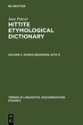 Buchcover Jaan Puhvel: Hittite Etymological Dictionary / Words beginning with K