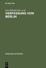 Buchcover Verfassung von Berlin