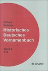 Buchcover Wilfried Seibicke: Historisches Deutsches Vornamenbuch / F - K