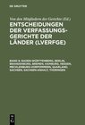 Buchcover Entscheidungen der Verfassungsgerichte der Länder (LVerfGE) / Baden-Württemberg, Berlin, Brandenburg, Bremen, Hamburg, H