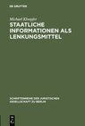 Buchcover Staatliche Informationen als Lenkungsmittel