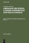 Buchcover Abraham ibn Esras langer Kommentar zum Buch Exodus