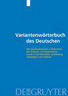 Buchcover Variantenwörterbuch des Deutschen