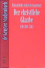 Buchcover Der christliche Glaube