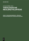 Buchcover Theologische Realenzyklopädie / Seelenwanderung - Sprache/Sprachwissenschaft/Sprachphilosophie