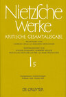 Buchcover Friedrich Nietzsche: Nietzsche Werke. Abteilung 1 / Nachgelassene Aufzeichnungen. Frühjahr 1868 - Herbst 1869