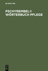 Buchcover Pschyrembel® Wörterbuch Pflege