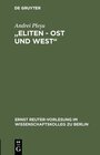 Buchcover "Eliten – Ost und West"