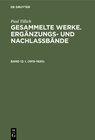 Buchcover Paul Tillich: Gesammelte Werke. Ergänzungs- und Nachlaßbände. Berliner Vorlesungen / I. (1919–1920)
