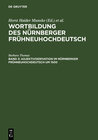 Buchcover Wortbildung des Nürnberger Frühneuhochdeutsch / Adjektivderivation im Nürnberger Frühneuhochdeutsch um 1500