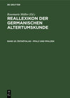 Buchcover Reallexikon der Germanischen Altertumskunde / Östgötalag - Pfalz und Pfalzen