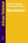 Buchcover Warum Kant heute?