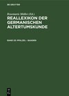 Buchcover Reallexikon der Germanischen Altertumskunde / Pfalzel - Quaden