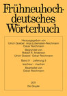 Buchcover Frühneuhochdeutsches Wörterbuch / lescheur – machen