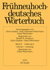 Buchcover Frühneuhochdeutsches Wörterbuch / machen - maszeug