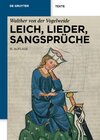 Buchcover Leich, Lieder, Sangsprüche