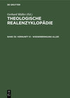 Buchcover Theologische Realenzyklopädie / Vernunft III - Wiederbringung aller