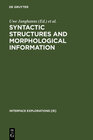 Syntactic Structures and Morphological Information width=