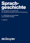 Buchcover Sprachgeschichte / Sprachgeschichte 4.Teilband