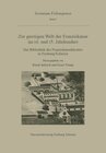Buchcover Zur geistigen Welt der Franziskaner im 14. und 15. Jahrhundert