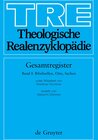 Buchcover Theologische Realenzyklopädie. Gesamtregister / Bibelstellen, Orte und Sachen