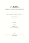 Buchcover Johann Wolfgang von Goethe: Goethe - Begegnungen und Gespräche / 1811-1812