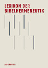 Buchcover Lexikon der Bibelhermeneutik