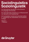 Buchcover Sociolinguistics / Soziolinguistik. Volume 1