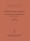 Buchcover Poetae epici Graeci. Testimonia et fragmenta. / Musaeus. Linus. Epimenides. Papyrus Derveni. Indices