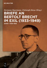 Buchcover Briefe an Bertolt Brecht im Exil (1933–1949)
