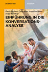 Buchcover Einführung in die Konversationsanalyse