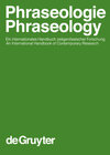 Buchcover Phraseologie / Phraseology / Phraseologie