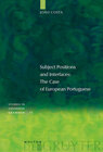 Buchcover Subject Positions and Interfaces