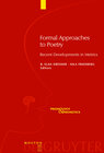 Buchcover Formal Approaches to Poetry