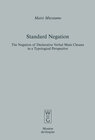 Buchcover Standard Negation