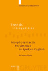 Buchcover Morphosyntactic Persistence in Spoken English