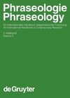 Buchcover Phraseologie / Phraseology / Phraseologie / Phraseology. Volume 2